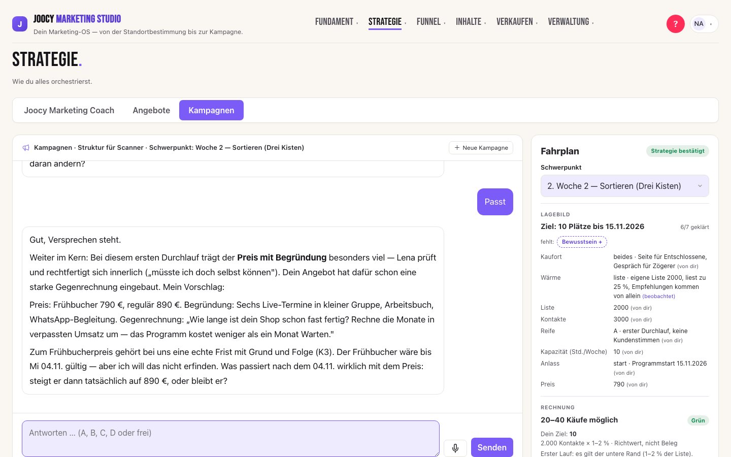 Joocy Marketing Studio: Kampagnen