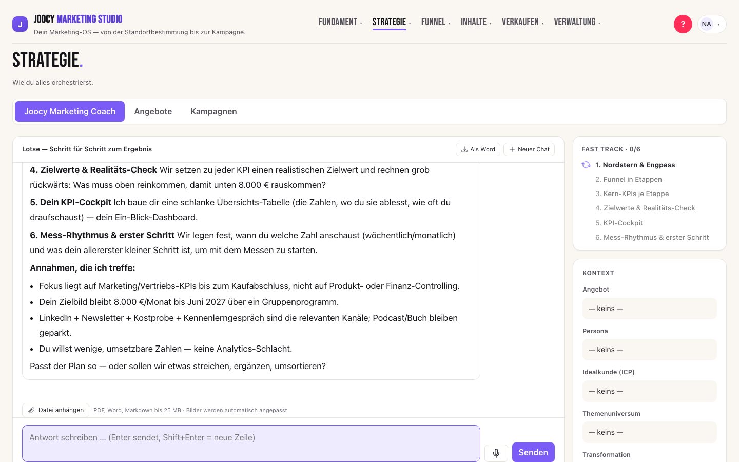 Joocy Marketing Studio: Joocy Marketing Coach